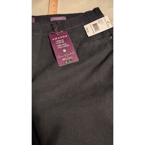 Gloria Vanderbilt Amanda Jeans Women's Plus Size 20W Black Noir